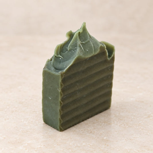 ReggieSach Neem Bar Soap — handcrafted neem bar soap, studio product photo, single item
