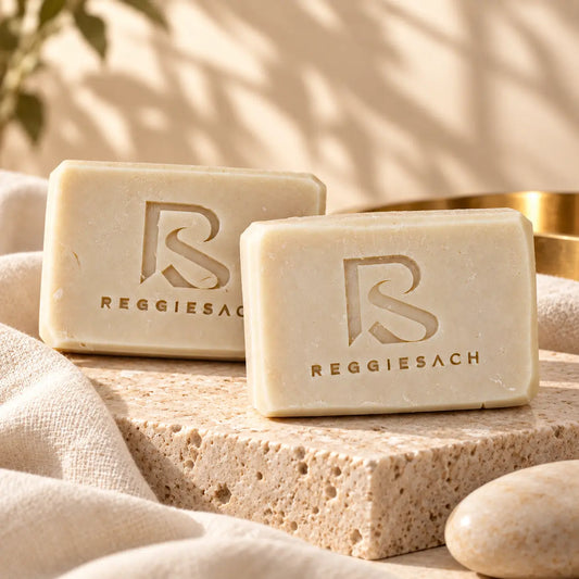 ReggieSach Bare Turmeric & Kojic Bar Soap — handcrafted unscented turmeric and kojic bar soap, lead product photo