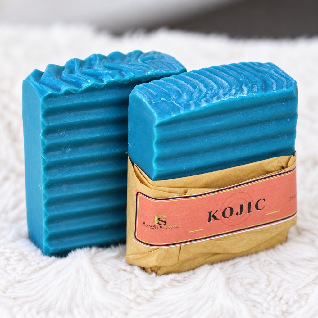 ReggieSach Kojic Bar Soap — handcrafted kojic bar soap, authentic product photo, pair shown