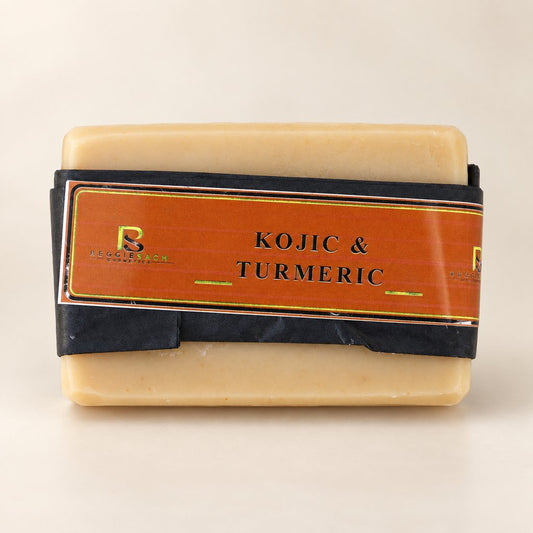 ReggieSach Kojic & Turmeric Blend Bar Soap — handcrafted kojic & turmeric blend bar soap, studio product photo