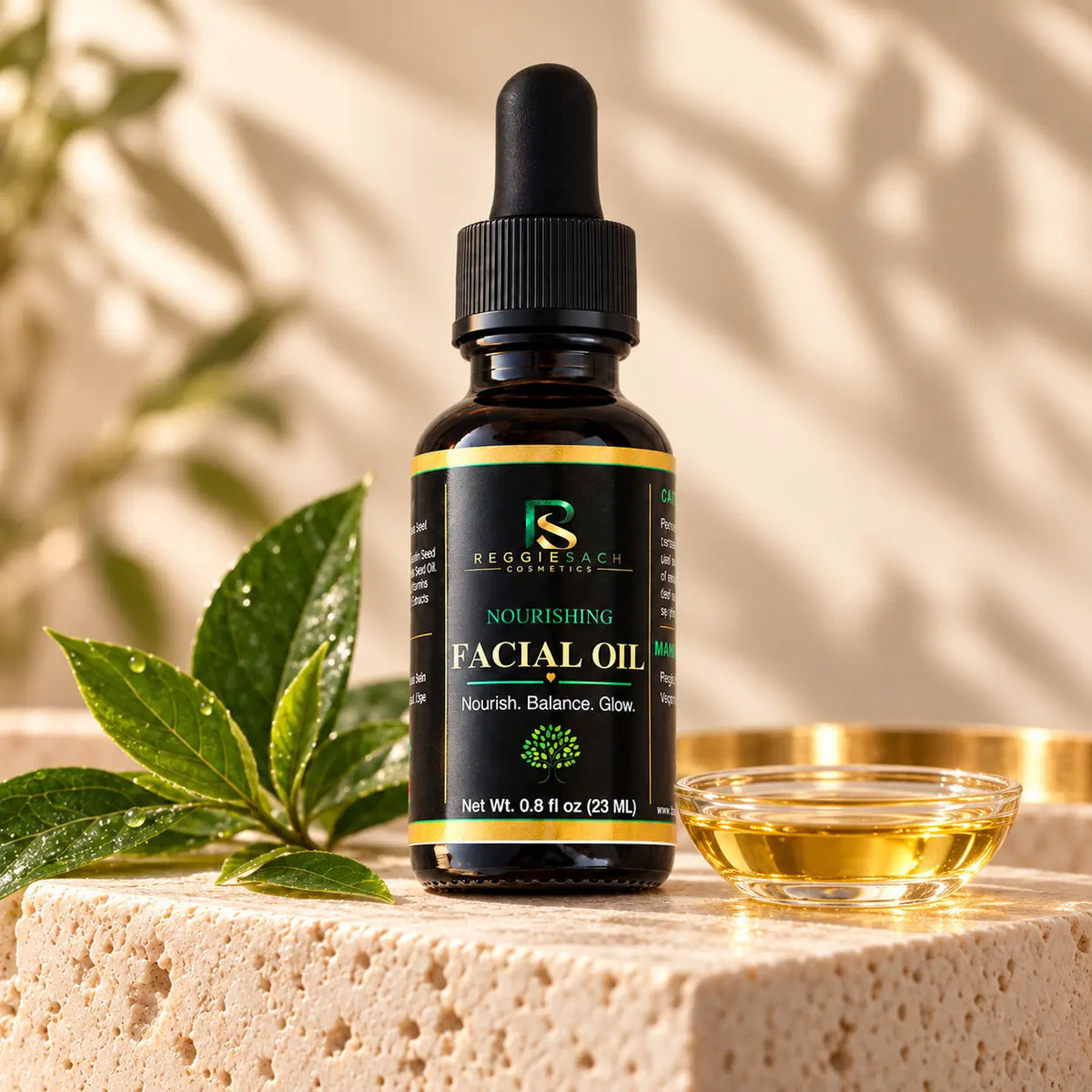 ReggieSach Nourishing Facial Oil — lead product photo