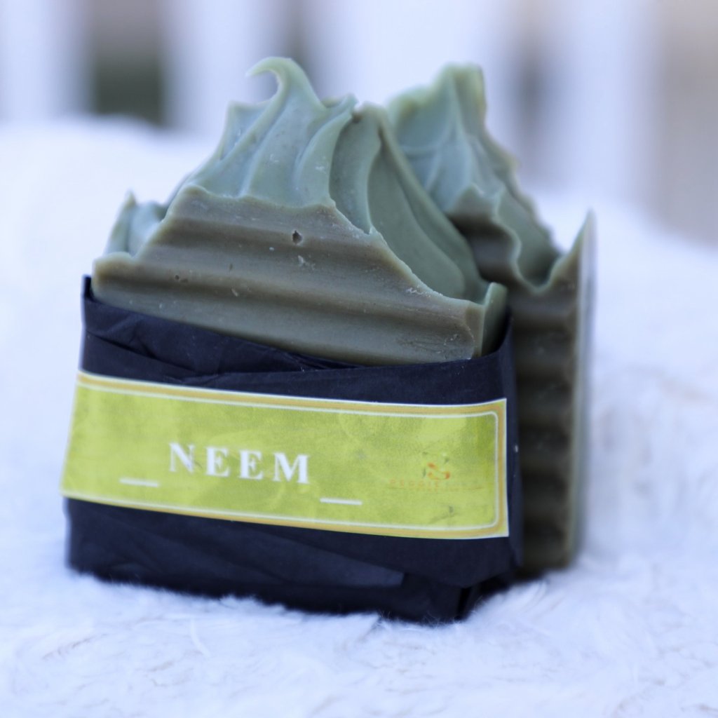 ReggieSach Neem Bar Soap — handcrafted neem bar soap, authentic product photo, pair shown